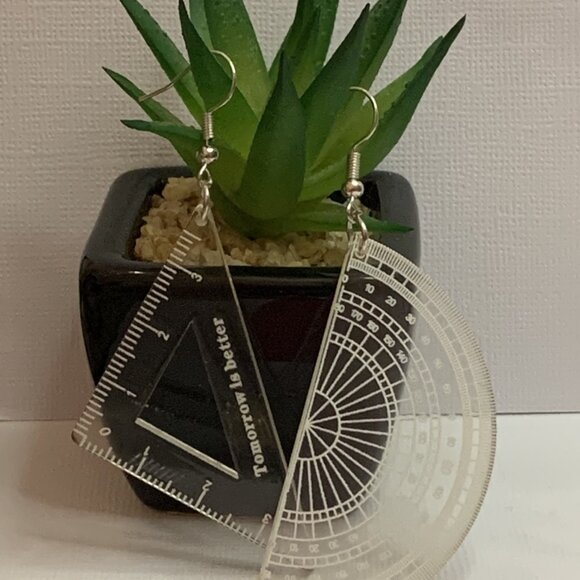 Math Earring, Teacher Earring, Educator Earring, Teacher Appreciation Gift - Picture 4 of 4